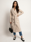 Longline Overcoat Double Breasted Wool Dress Coat for Women
