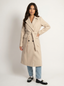Longline Overcoat Double Breasted Wool Dress Coat for Women