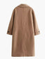 Oversized Camel Coat Wool Blend Long Coat for Women