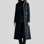 Plaid Wool Coat for Women Tartan Check Long Coat