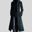 Plaid Wool Coat for Women Tartan Check Long Coat