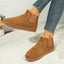 Platform Ankle Boots for Women Suede Chelsea Booties Slip On in khaki