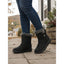 Quilted Snow Boots for Women Fur Collar Ankle Winter Boots