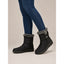 Quilted Snow Boots for Women Fur Collar Ankle Winter Boots