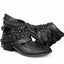 Women’s Western Ankle Boots with Buckle & Chain Details