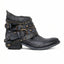 Women’s Western Ankle Boots with Buckle & Chain Details