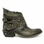 Women’s Western Ankle Boots with Buckle & Chain Details