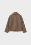 Navy short peacoat shown flat