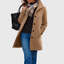 Single Breasted Coat for Women Classic Lapel Winter Coat