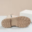 Suede Ankle Boots for Women Fleece Lined Slip On Winter Booties