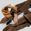 Suede Trench Coat for Women Long Belted Overcoat