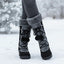 Tall Lace Up Winter Boots for Women Pom Pom Snow Boots