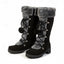 Tall Lace Up Winter Boots for Women Pom Pom Snow Boots