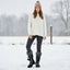Tall Lace Up Winter Boots for Women Pom Pom Snow Boots