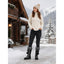 Tall Lace Up Winter Boots for Women Pom Pom Snow Boots