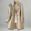 Trench Coat for Women Elegant Autumn Long Coat in beige