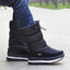 Waterproof Winter Boots for Women Tall Fur Lined Snow Boots in black