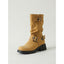 Buckle biker boots styled with an autumn outfit