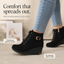 Cushioned comfort of the concealed wedge sole