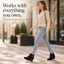Wedge ankle boots styled for everyday wear
