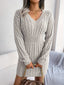 Women's Cable Knit Peplum Sweater Dress