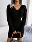 Women's Cable Knit Peplum Sweater Dress