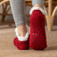 Women's Cable Knit Slipper Socks with Soft Lining and Non-Slip Sole