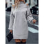 Women's Cold Shoulder Turtleneck Sweater Dress