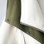 Detail of the drawstring waist on the trench coat