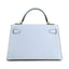 Women's Compact Vegan Leather Satchel Bag with Removable Strap