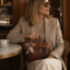 Women's Croc-Embossed Vegan Leather Tote Bag with Round Handles and Strap