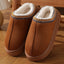 Women's Faux Suede Platform Clog Slippers with Plush Lining