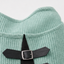 Women's Faux Two Piece Ribbed Dress with Buckle Detail