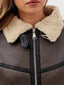 Fleece lining inside the moto jacket