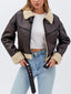 Zip and collar detail of the jacket