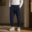 Women's Fleece-Lined Tapered Jogger Sweatpants in dark blue