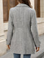 Back view of the grey herringbone coat