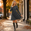 Women's High Waist Ribbed Knit A-Line Midi Dress