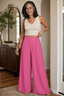 Women's High-Waisted Pleated Wide-Leg Pants