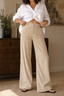 Women's High-Waisted Stretch Corduroy Wide-Leg Pants