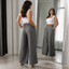 Women's High-Waisted Tailored Wide-Leg Dress Pants