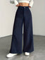 Women's High-Waisted Wide-Leg Pants with Flowing Fit