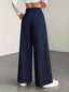 Women's High-Waisted Wide-Leg Pants with Flowing Fit