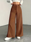 Women's High-Waisted Wide-Leg Pants with Flowing Fit