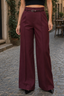 Women's High-Waisted Wide-Leg Pants with Matching Belt
