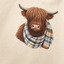 Women's Highland Cow Print Hoodie with Brushed Lining and Front Pocket