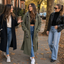 Sweatshirt coat styled with trainers