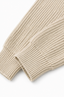 Zip and collar of the panelled jacket
