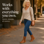 Ankle boots styled with denim