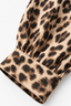 Women's Leopard Print Button Front Maxi Shirt Dress